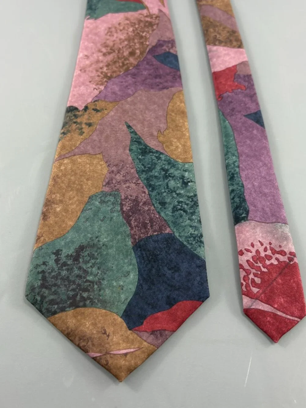No Brand Vintage Multi Abstract Men's Tie 4